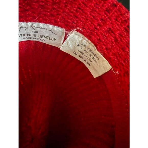 VINTAGE Jeffrey Lawrence for Lawrence Bentley Red Made in Italy